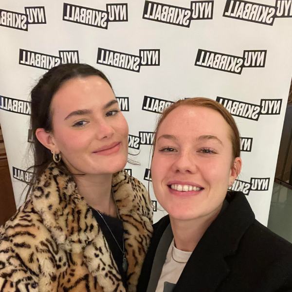 Ashlee S. and her sister at the NYU Skirball Center